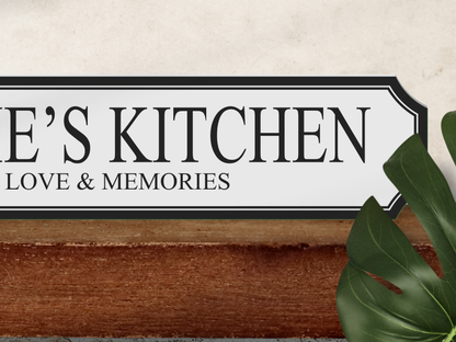 Personalised Family Name Kitchen | Wooden Sign (3 Colour Options)