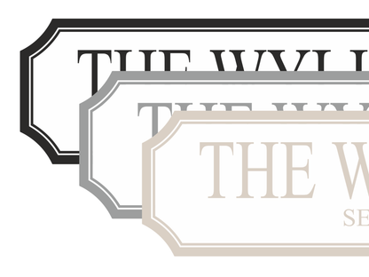 Personalised Family Name Kitchen | Wooden Sign (3 Colour Options)