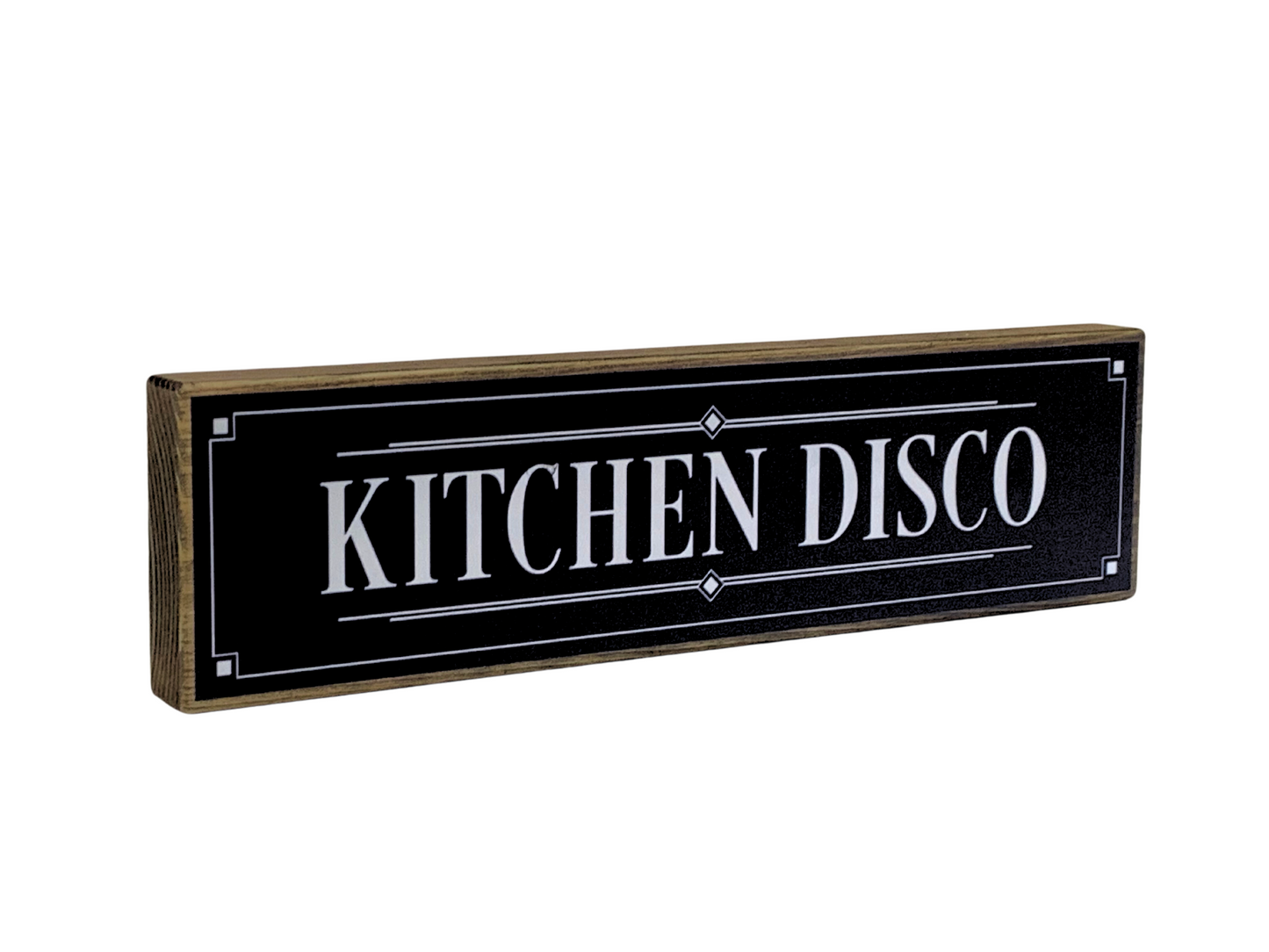 Kitchen Disco | Rustic Block Shelf Sitter