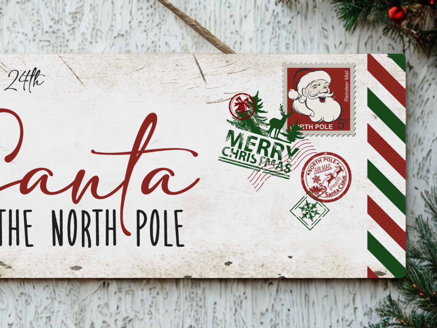 Letter To Santa | Hanging Christmas Sign
