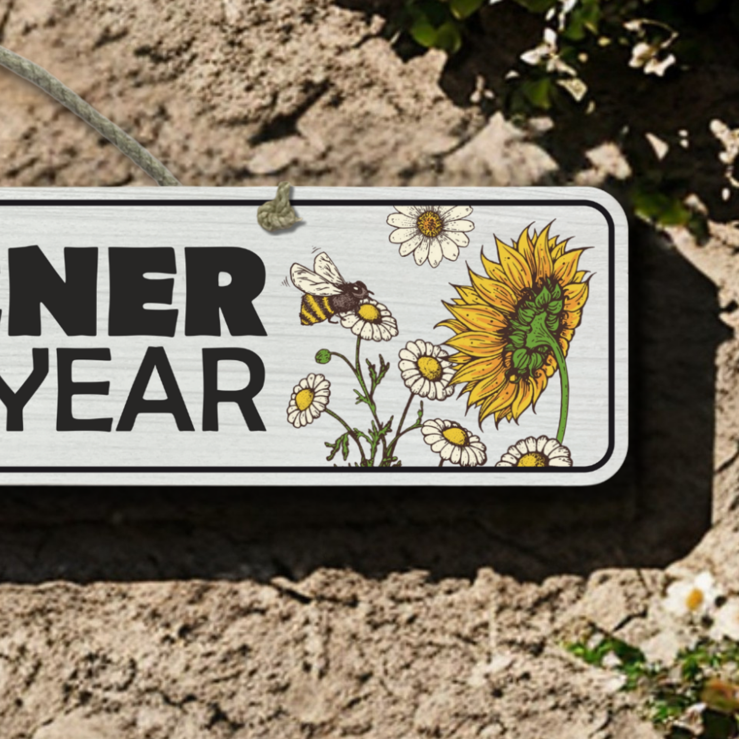 Gardener Of The Year - Wooden Outdoor Sign