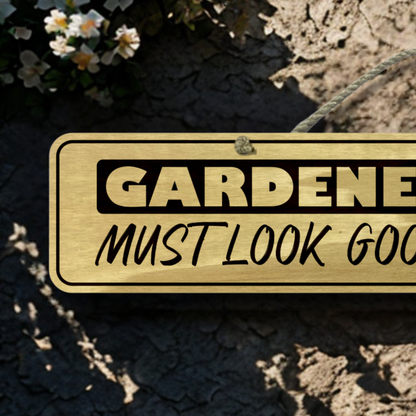 Gardener Wanted - Wooden Outdoor Garden Sign