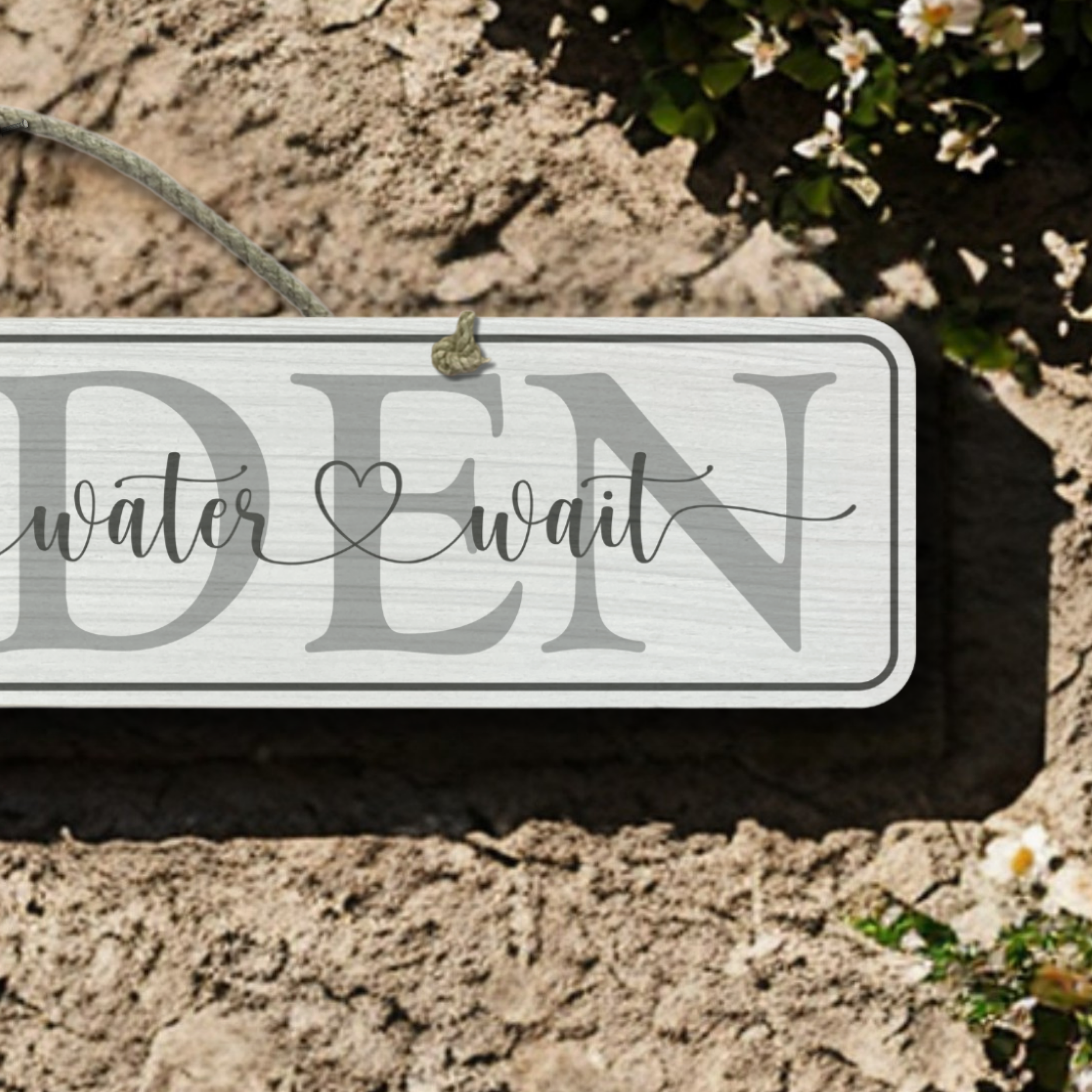 Garden - Wooden Outdoor Sign