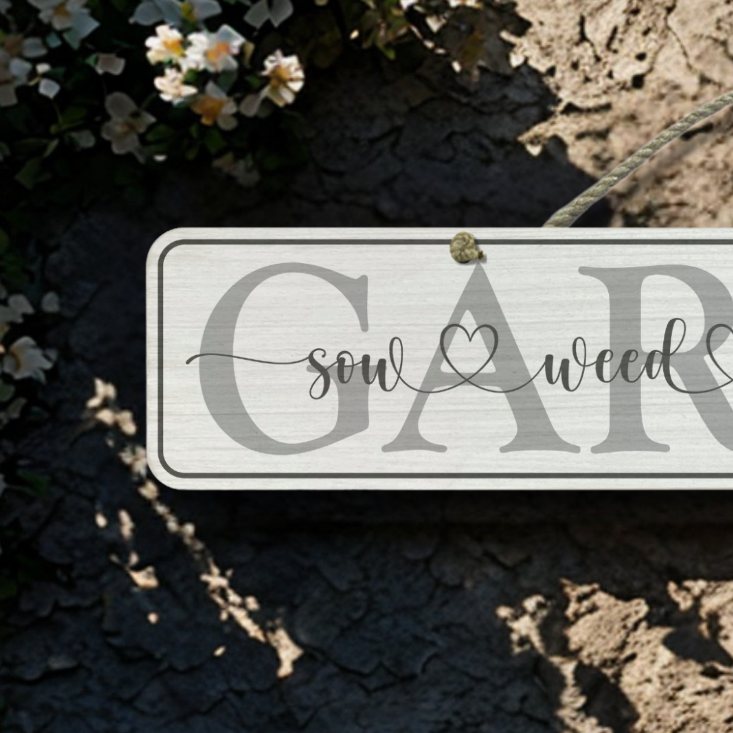 Garden - Wooden Outdoor Sign