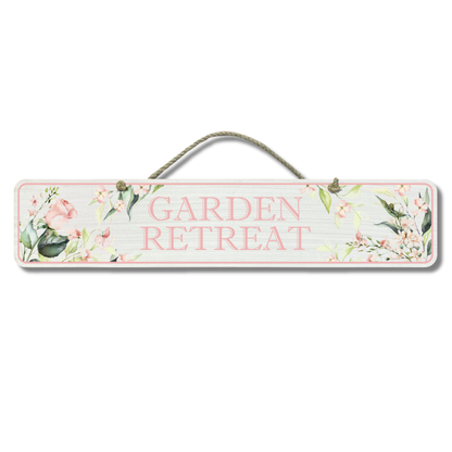 Garden Retreat - Wooden Outdoor Garden Sign