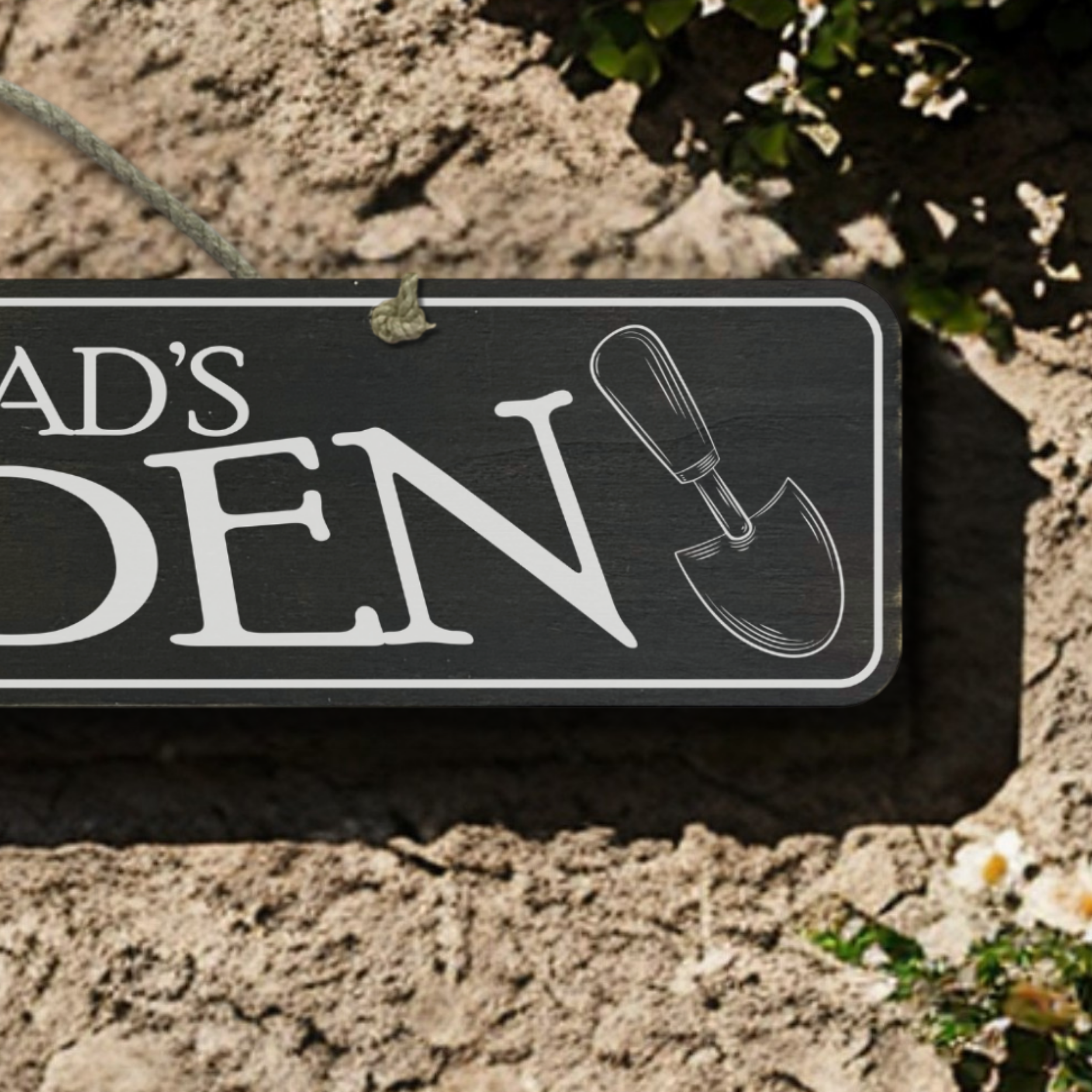 Grandad's Garden - Wooden Outdoor Garden Sign