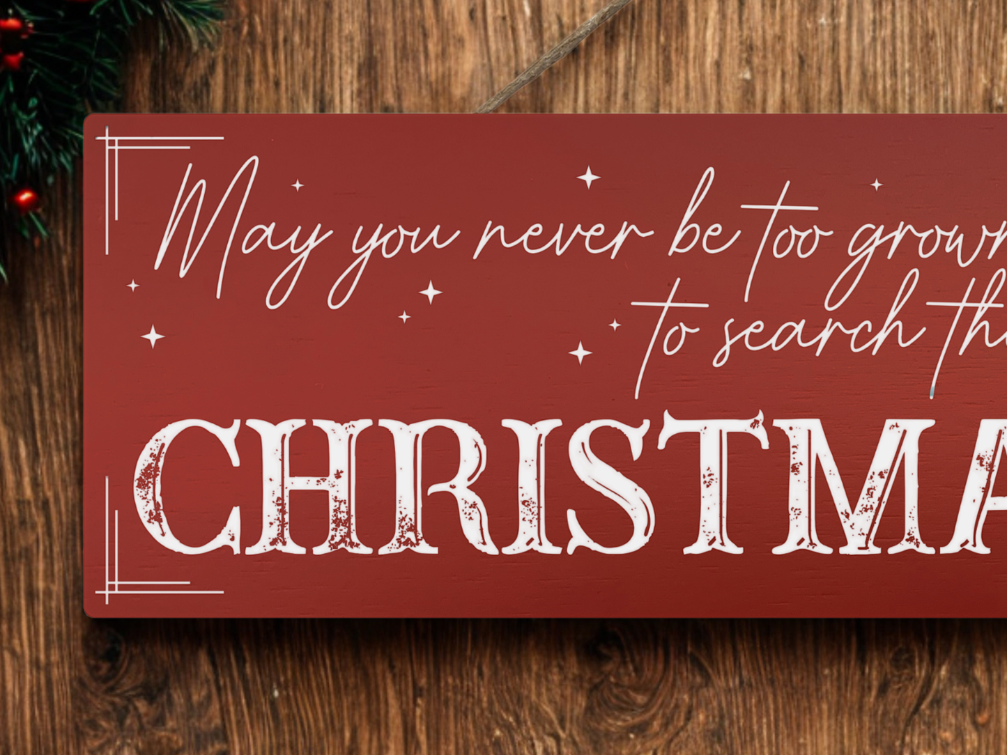Christmas Eve | Hanging Christmas Sign