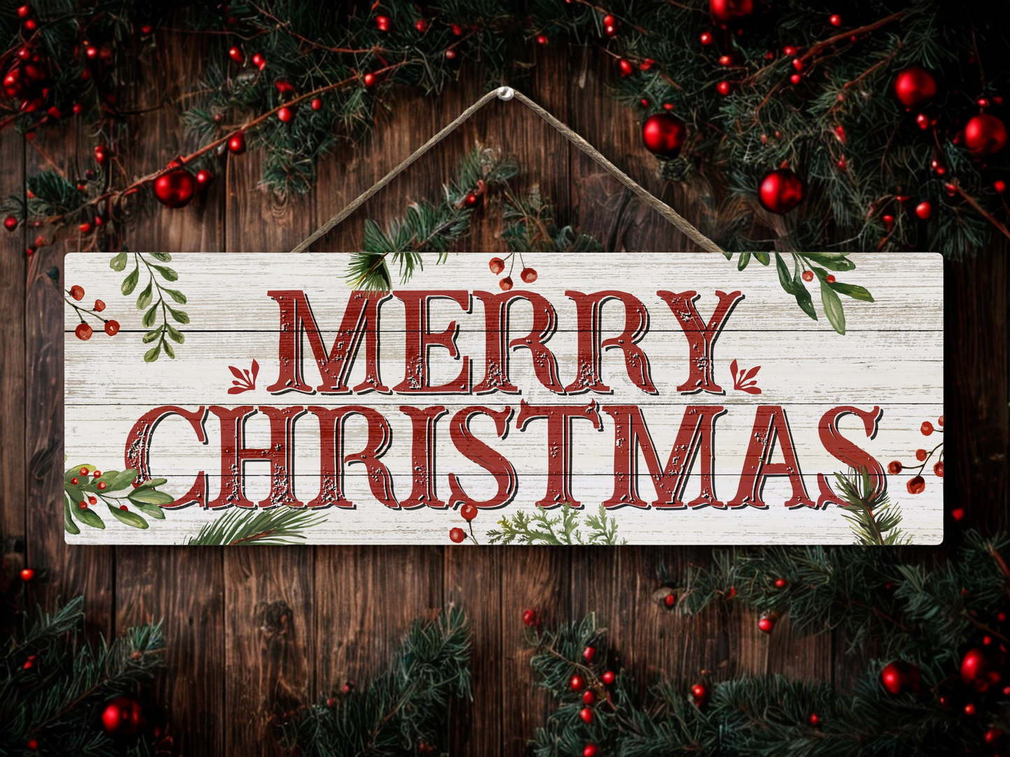 Merry Christmas | Hanging Christmas Sign