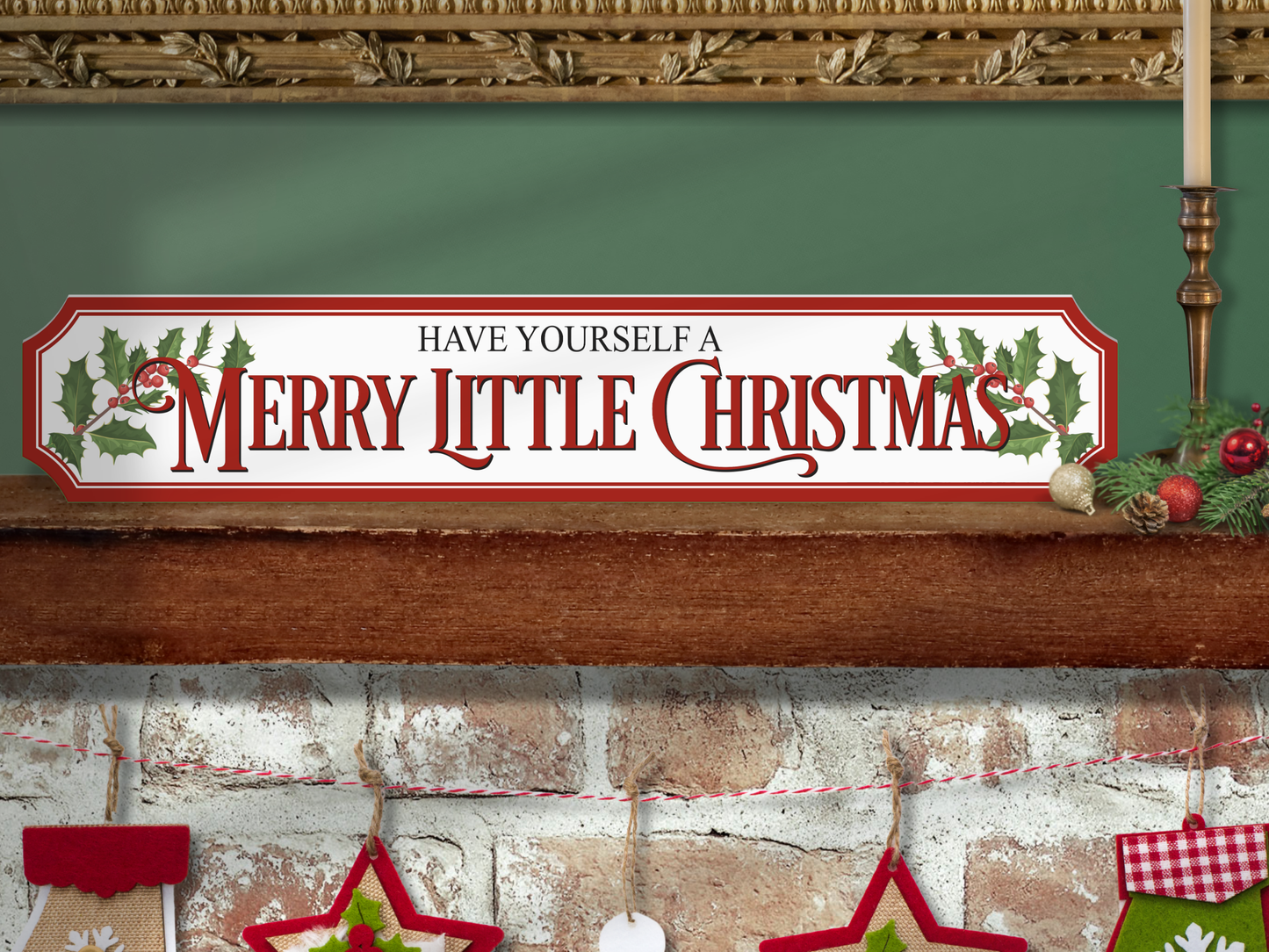 Merry Little Christmas | Wooden Christmas Sign