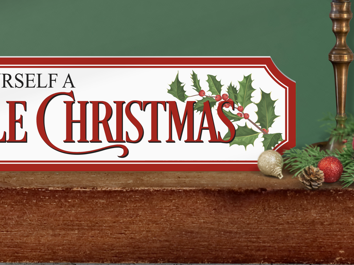 Merry Little Christmas | Wooden Christmas Sign