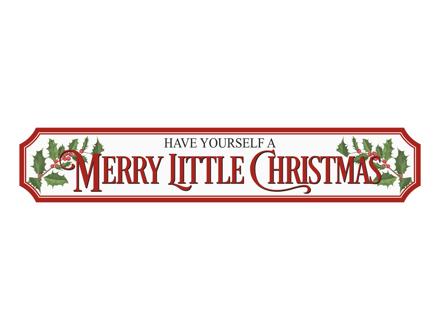 Merry Little Christmas | Wooden Christmas Sign