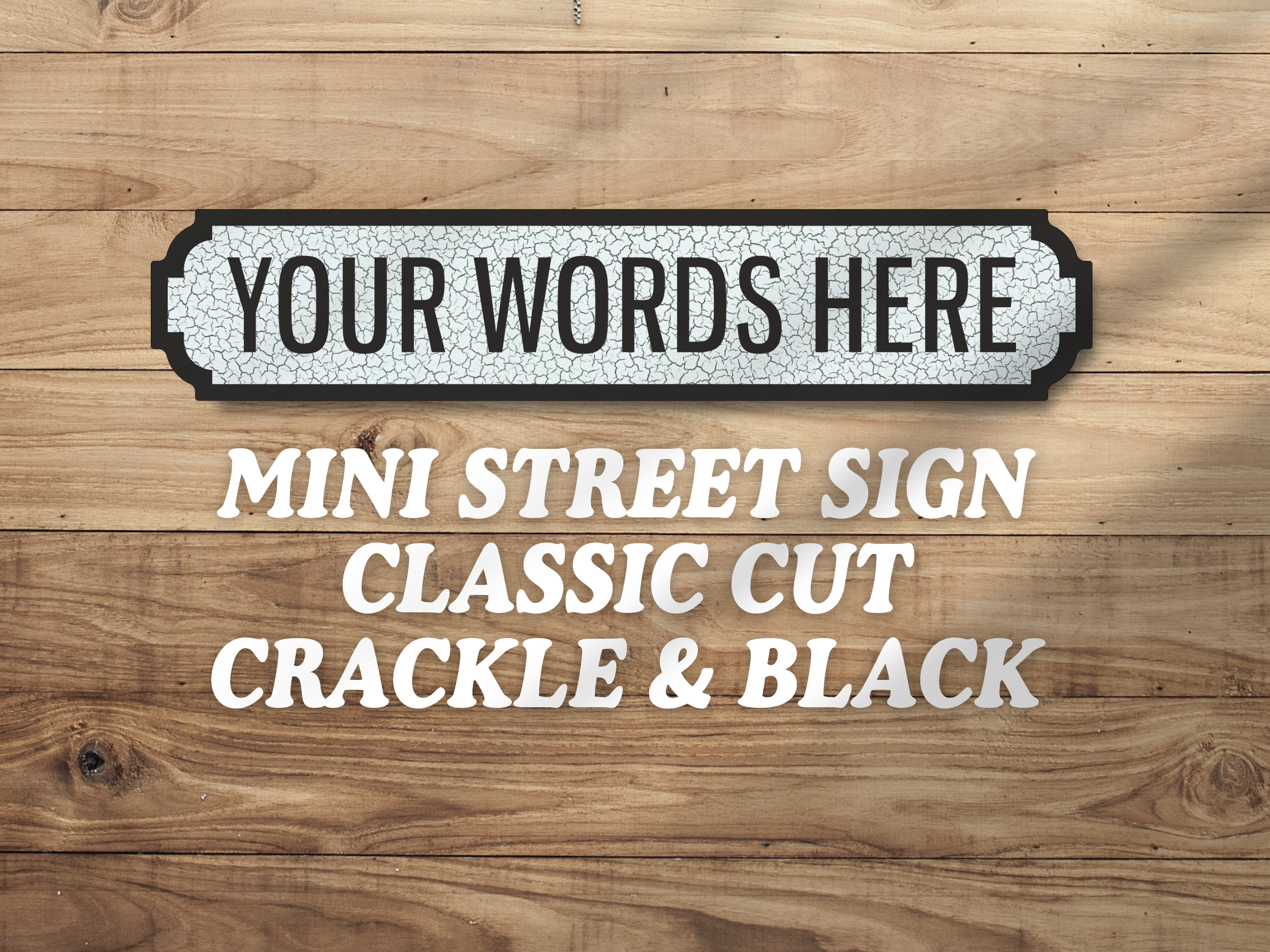 Personalised Vintage-Style Street Sign