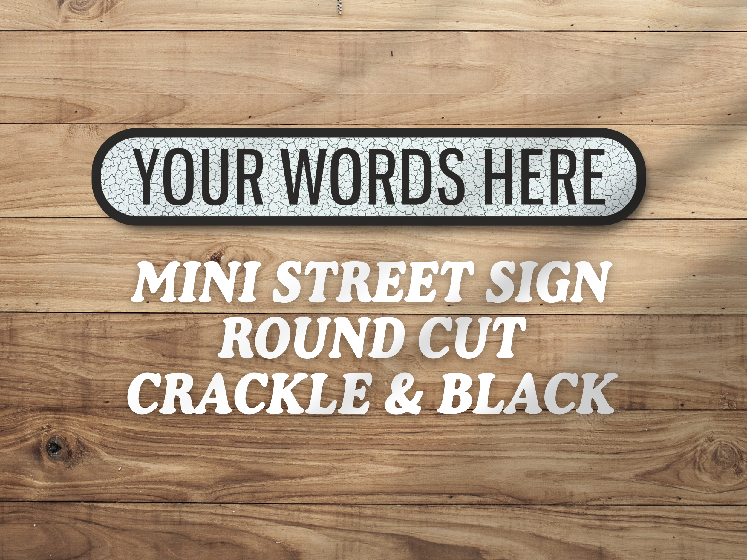Personalised Vintage-Style Street Sign