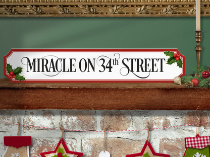 Miracle on 34th Street | Wooden Christmas Sign