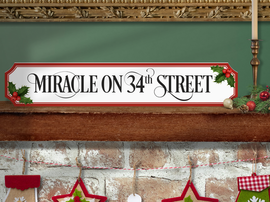 Miracle on 34th Street | Wooden Christmas Sign