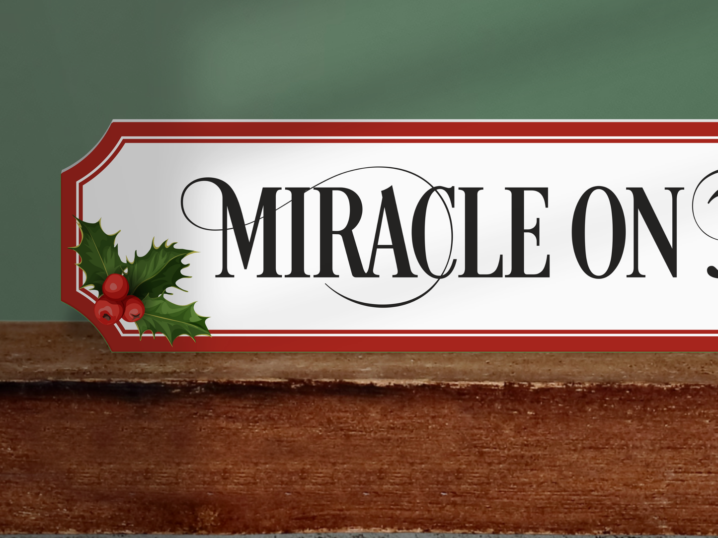Miracle on 34th Street | Wooden Christmas Sign