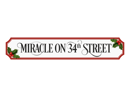 Miracle on 34th Street | Wooden Christmas Sign