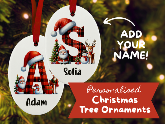 Personalised Name - Christmas Tree Ornament