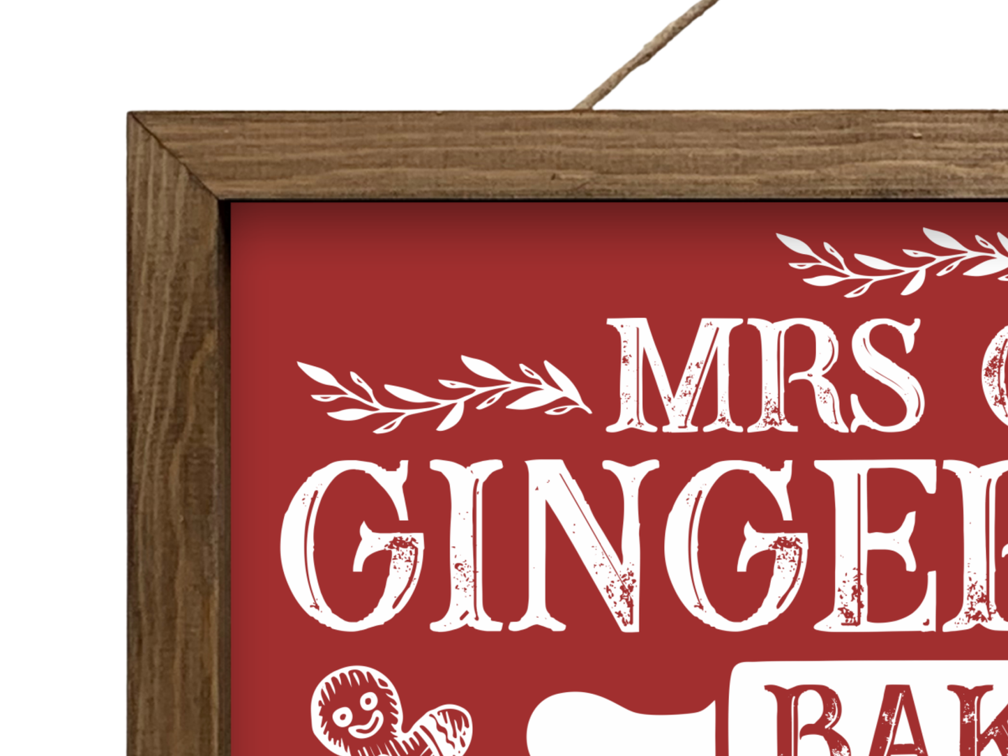 Mrs Claus' Bakery | Rustic Framed Christmas Sign