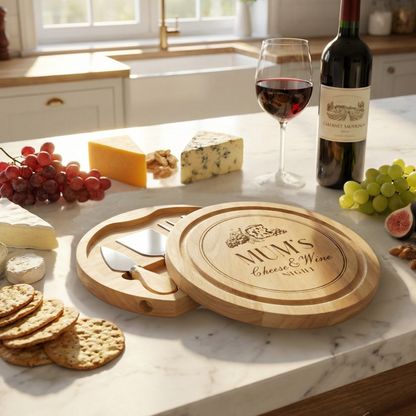 Mum's 'Cheese & Wine Night' Cheese Board Set