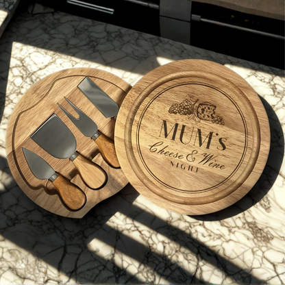 Mum's 'Cheese & Wine Night' Cheese Board Set