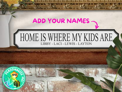 Personalised Kids Name | Wooden Sign (3 Colour Options)