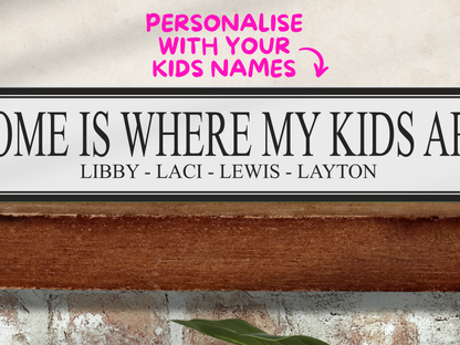 Personalised Kids Name | Wooden Sign (3 Colour Options)