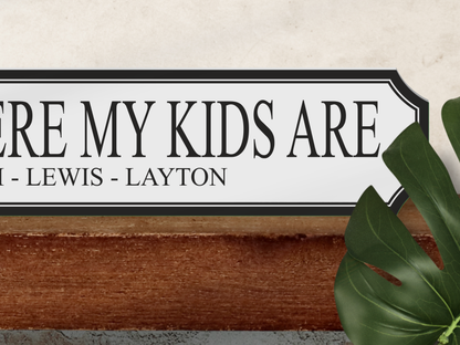 Personalised Kids Name | Wooden Sign (3 Colour Options)