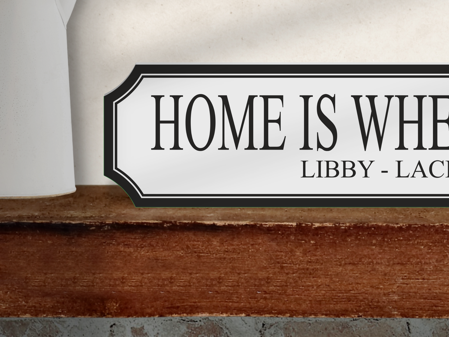 Personalised Kids Name | Wooden Sign (3 Colour Options)