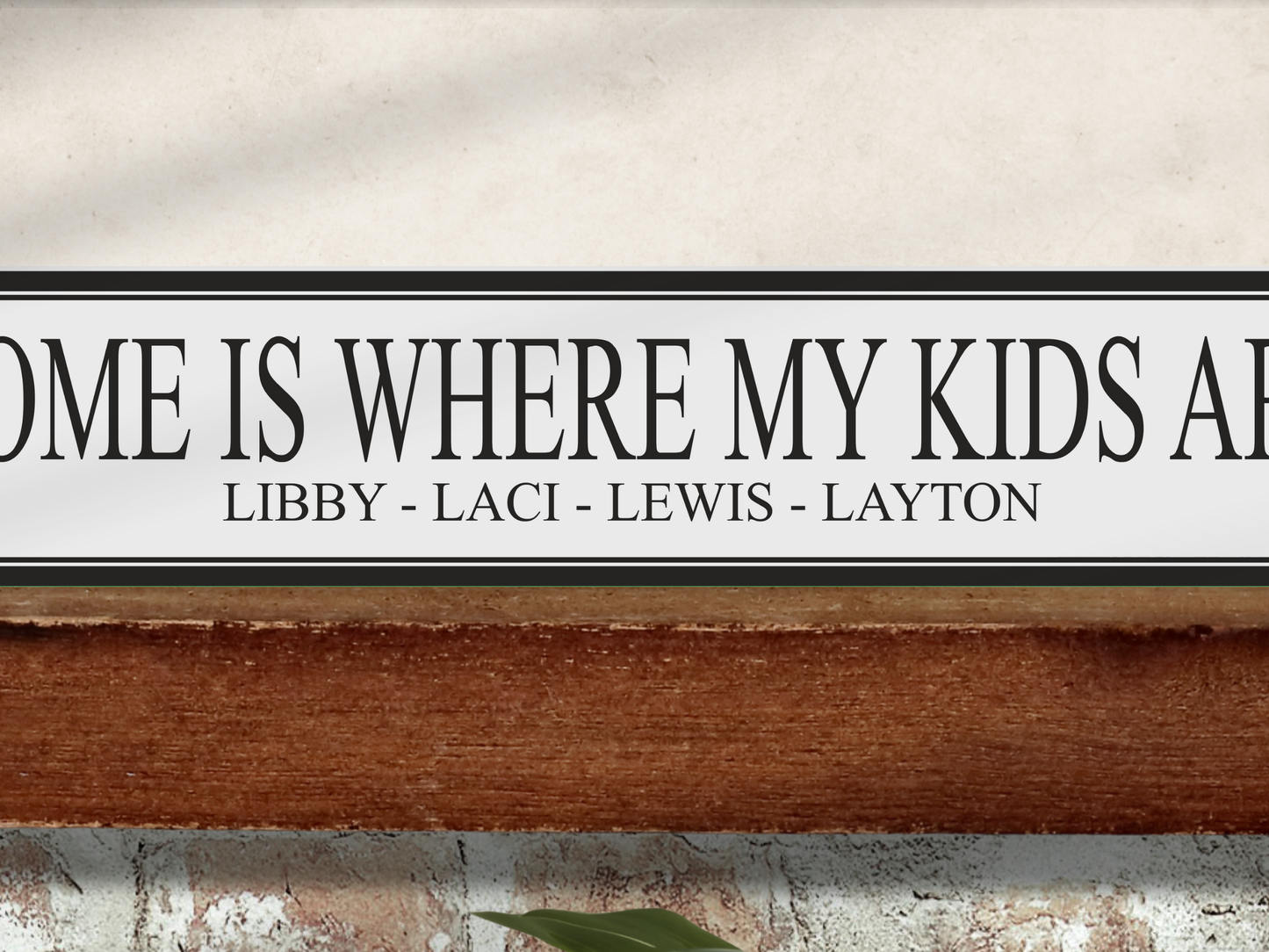Personalised Kids Name | Wooden Sign (3 Colour Options)