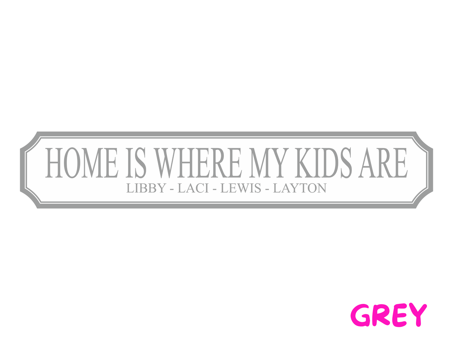 Personalised Kids Name | Wooden Sign (3 Colour Options)