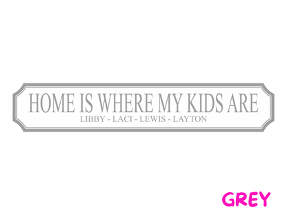 Personalised Kids Name | Wooden Sign (3 Colour Options)