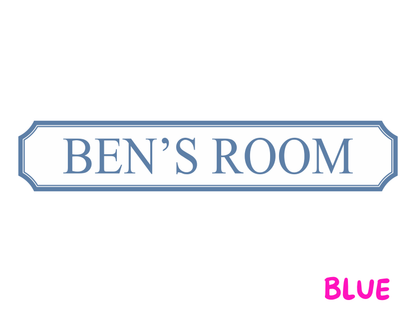 Personalised Kids Room | Wooden Sign (5 Colour Options)