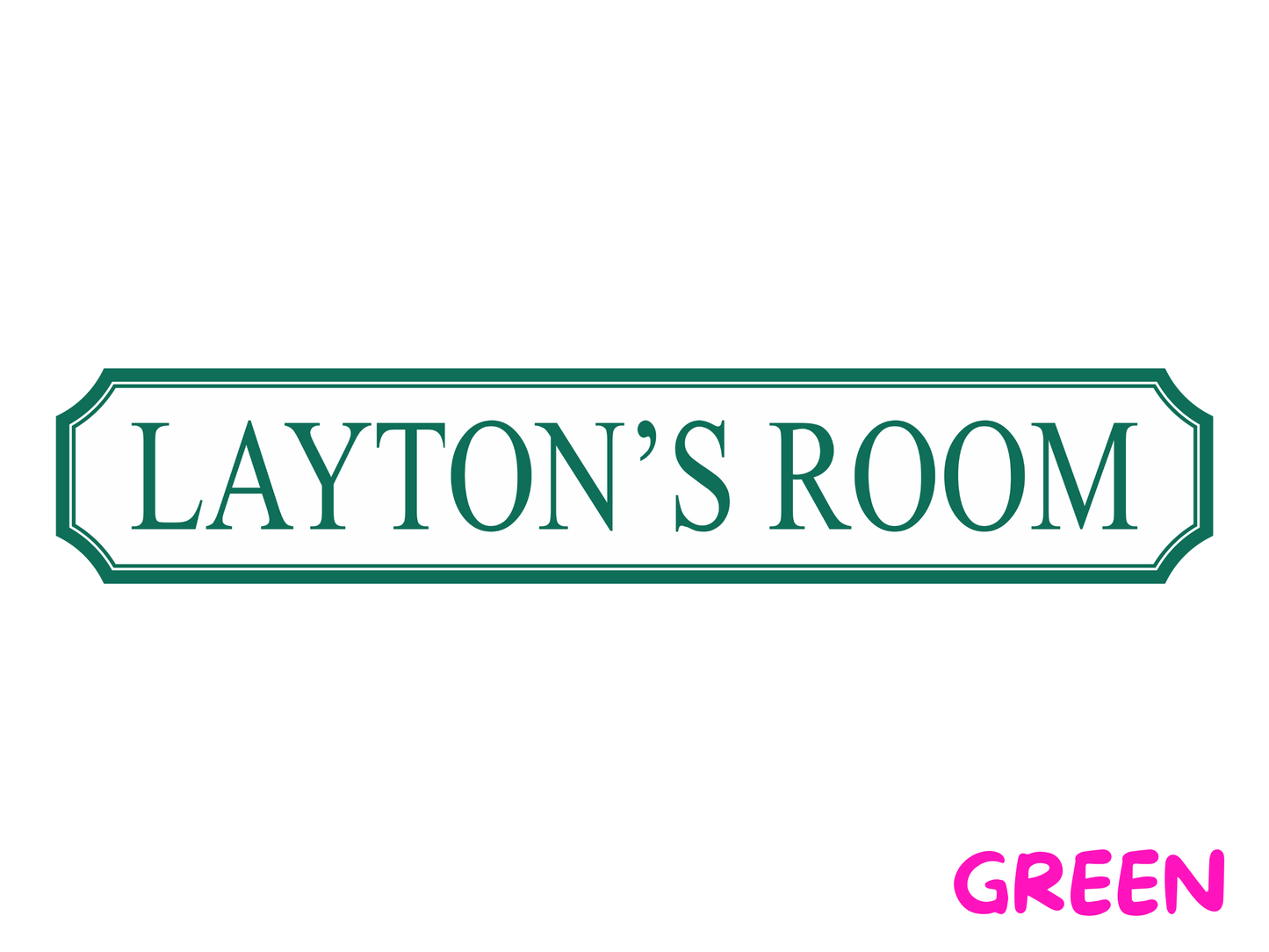 Personalised Kids Room | Wooden Sign (5 Colour Options)