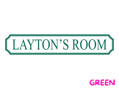 Personalised Kids Room | Wooden Sign (5 Colour Options)