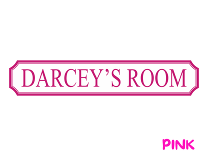 Personalised Kids Room | Wooden Sign (5 Colour Options)