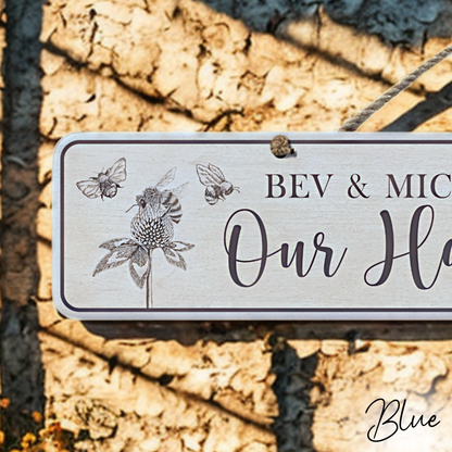 Personalised Outdoor Sign 'Our Happy Place'
