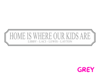 Personalised Kids Name | Wooden Sign (3 Colour Options)