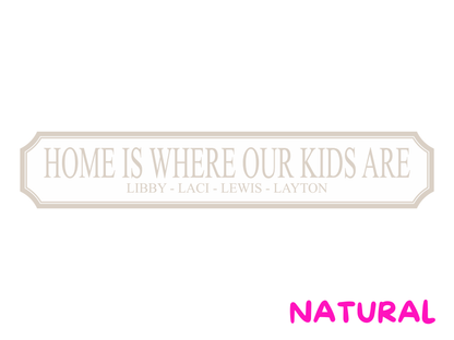 Personalised Kids Name | Wooden Sign (3 Colour Options)