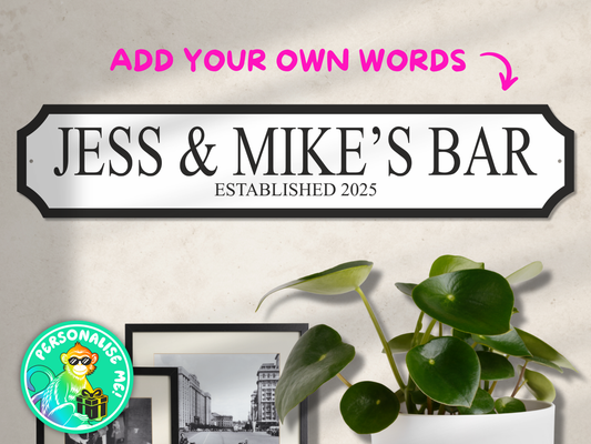 Bespoke 2 Lines | Acrylic Street Sign