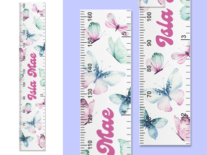Personalised Name | Butterfly Height Ruler