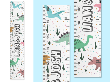 Personalised Name | Dinosaur Height Ruler