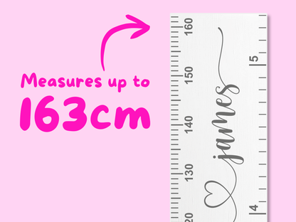 Personalised Mulitple Names | White Height Ruler