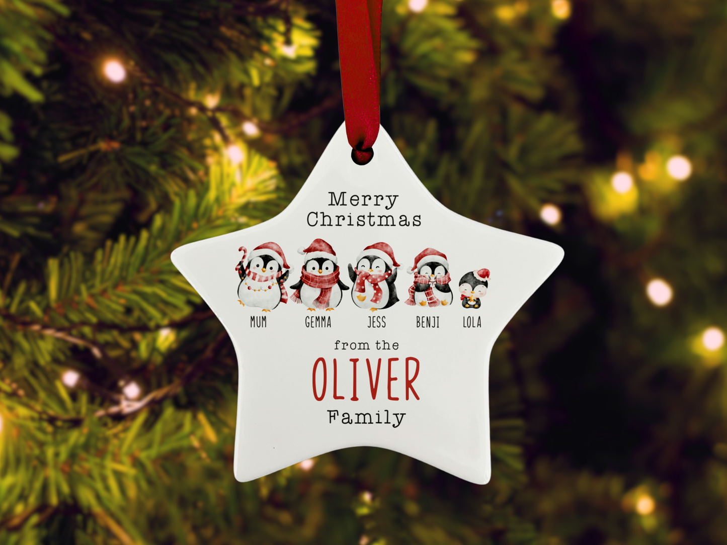 Personalised Family - Christmas Tree Ornament