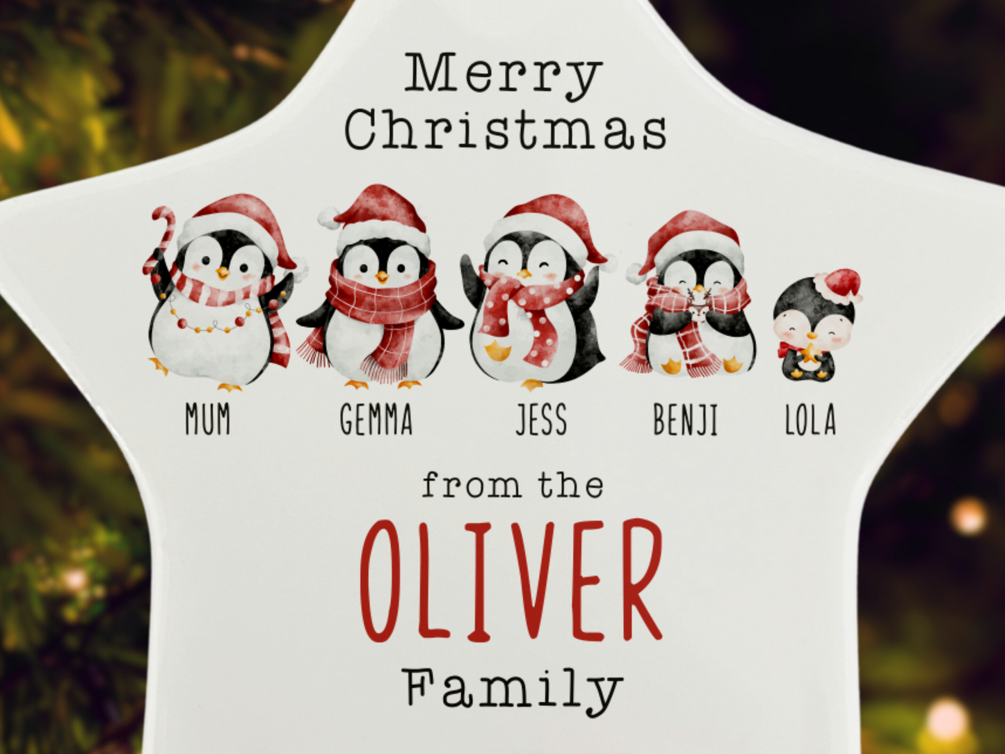 Personalised Family - Christmas Tree Ornament