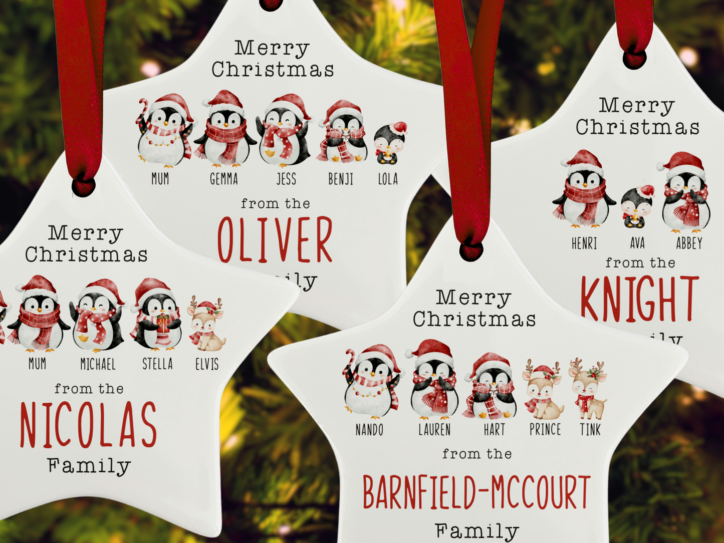 Personalised Family - Christmas Tree Ornament