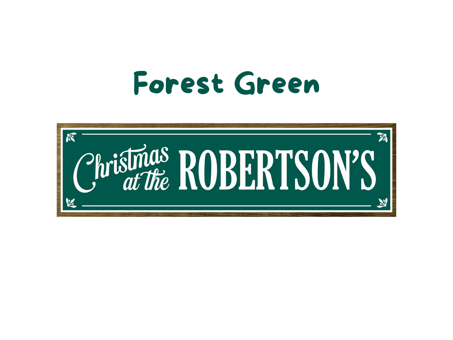 Personalised Family Christmas | Rustic Block Shelf Sitter