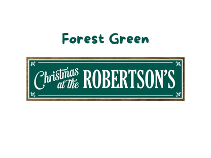 Personalised Family Christmas | Rustic Block Shelf Sitter