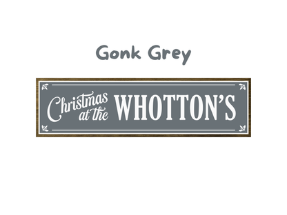 Personalised Family Christmas | Rustic Block Shelf Sitter