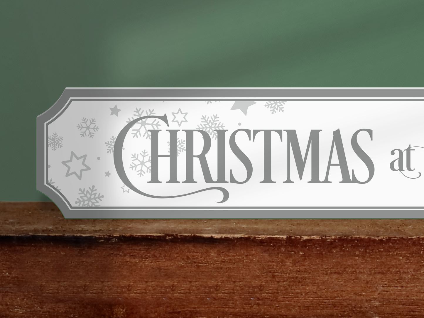 Personalised Family Name  | Wooden Christmas Sign